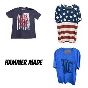 3 Hammer Made Mens T Shirt Large. MN pride, 4th Of July, Freedom Isn’t Free